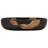 vidaXL Countertop Basin Black Oval 23.2x15.7x5.5" Ceramic