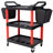 3 Tier Rolling Auto Detail Cart With Wheels for Garage Workshop Tool Storage