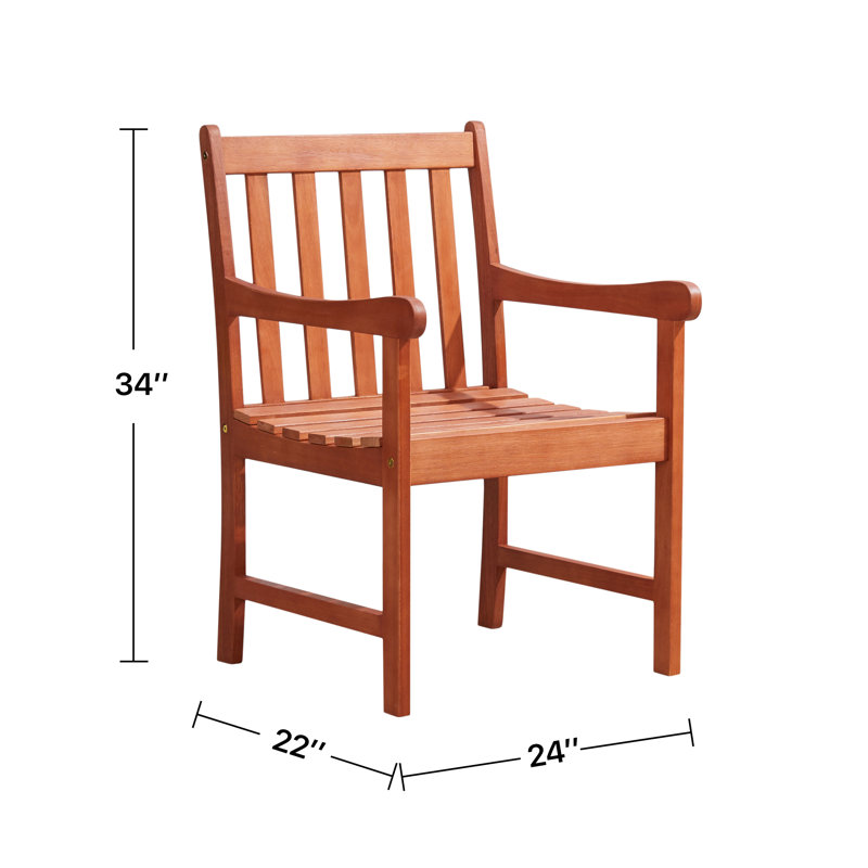 Fauteuil de salle à manger Steelman Eucalyptus