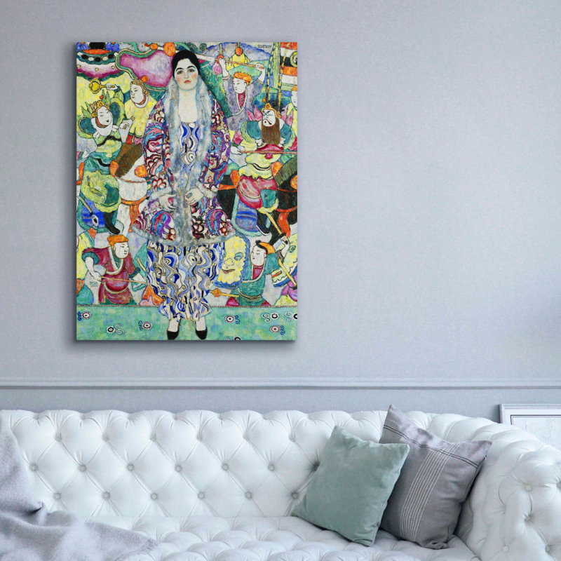 «Portrait of Friederike Maria Beer» par Gustav Klimt, art mural sur toile, H 54 po x l 40 po x P 1,5 po