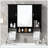 Wall Mounted Medicine Cabinet Mirror Towel Bar Bathroom Storage-1691816948
