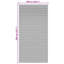 Rideau de porte multicolore vidaXL 78,74 x 39,37 po vidaXL-978251499