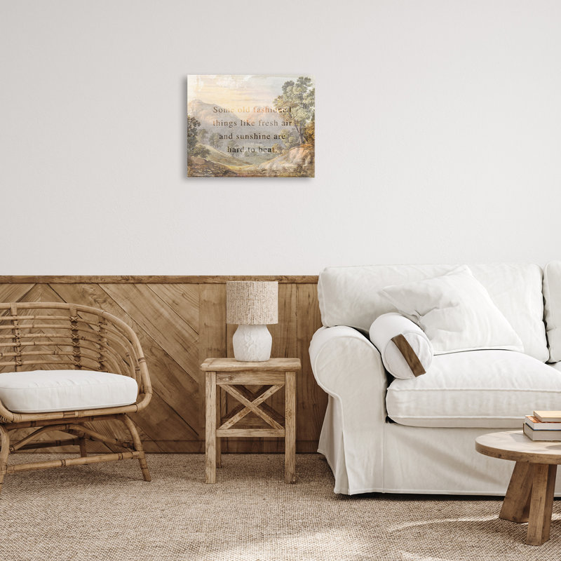 "Fresh Air Sentiment", art mural sur toile par Daphne Polselli, H 16 po x l 20 po