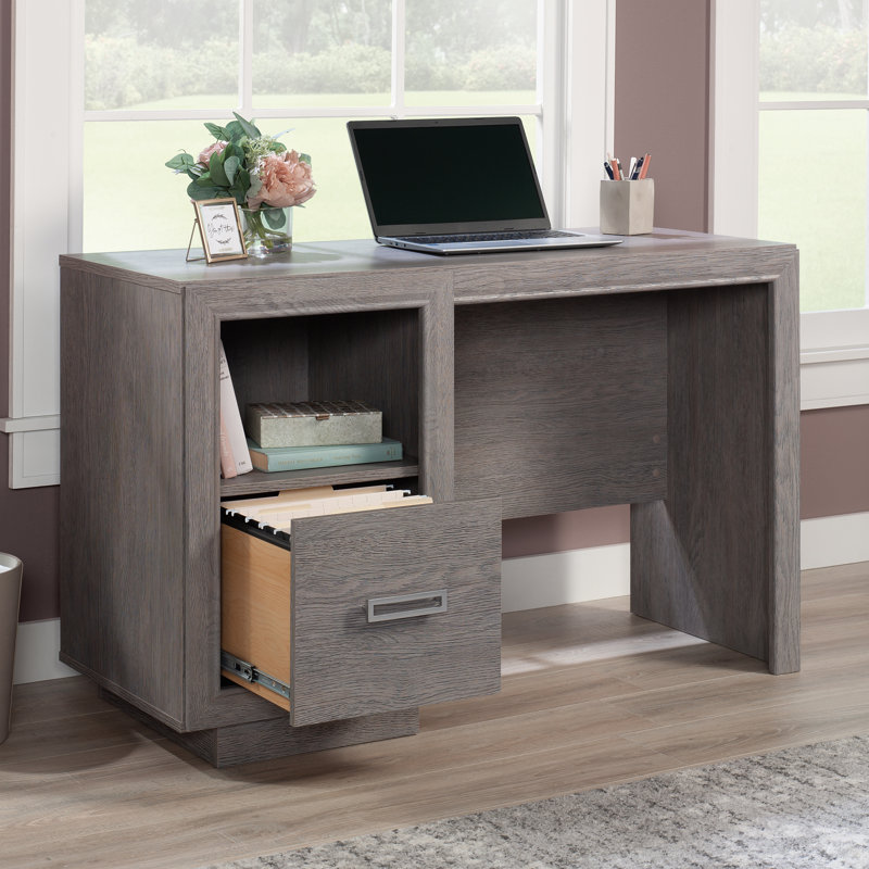 Bureau moderne brun avec tiroir classeur pour bureau personnel | Idée de cadeau