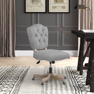 Asfia Adjustable Swivel Tufted Upholstered Task Chair