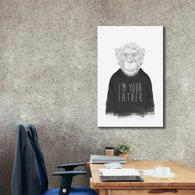 «I'm Your Father» par Balazs Solti, art mural sur toile, H 40 po x l 26 po