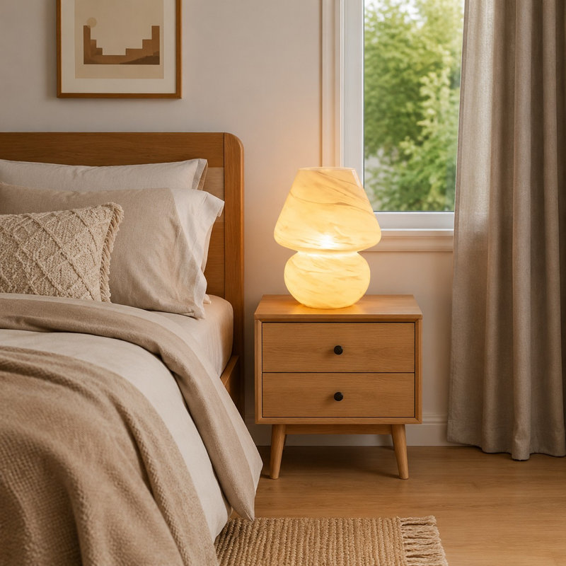 Lampe champignon sans fil Cloud-Design, fonctionnant sur piles et dotée d'une minuterie