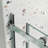 5/16" Tempered Glass Shower Sliding Door - 36000 Times Tested Roller For With Adjustable Track And Handle-124897961