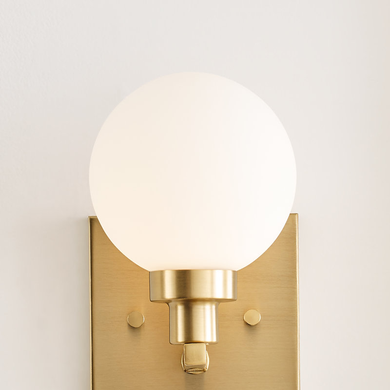1 - Light Bath Sconce, Satin Brass