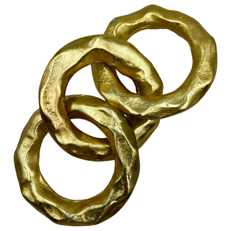 Jolien Abstract Figurines & Sculptures, Gold