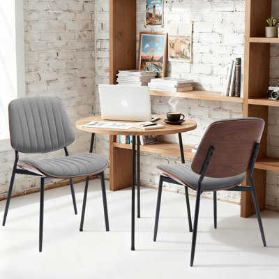 Chaise de salle à manger / chaise de salle à manger rembourrée de style Mid-Century