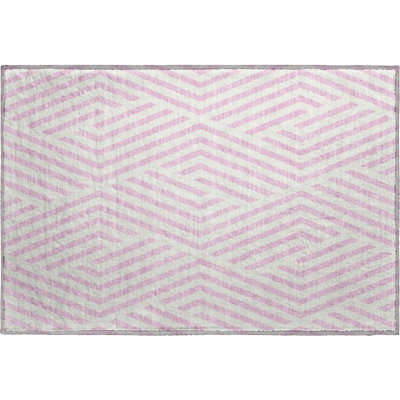 Premium Machine Washable Cerrito AMF550 Pink Rug