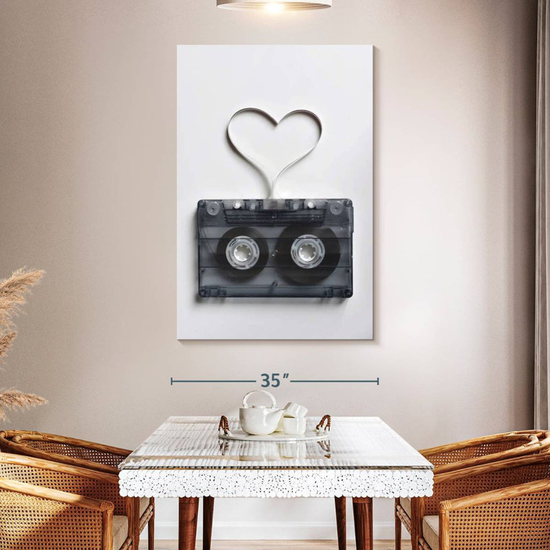 Abarca Mixtape Film Heart, 51" H x 34" W