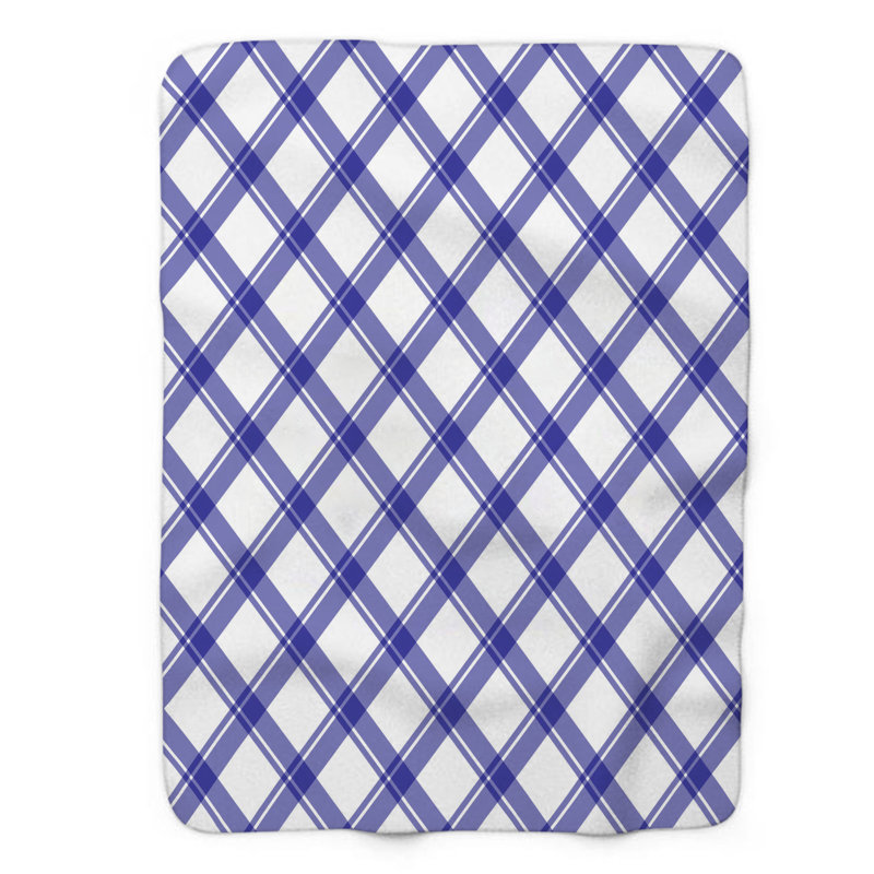 Couverture en sherpa blanc 1 pièce, L 50 po x L 60 po