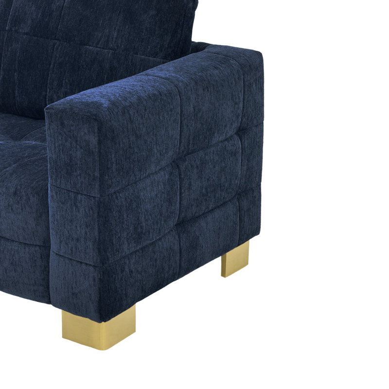 CHAISE FX-P54-1S-RB, Bleu rétro