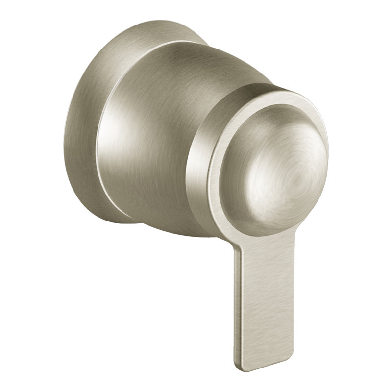 Garniture de robinet à contrôle de volume 90 degrés avec poignée levier, Nickel brossé