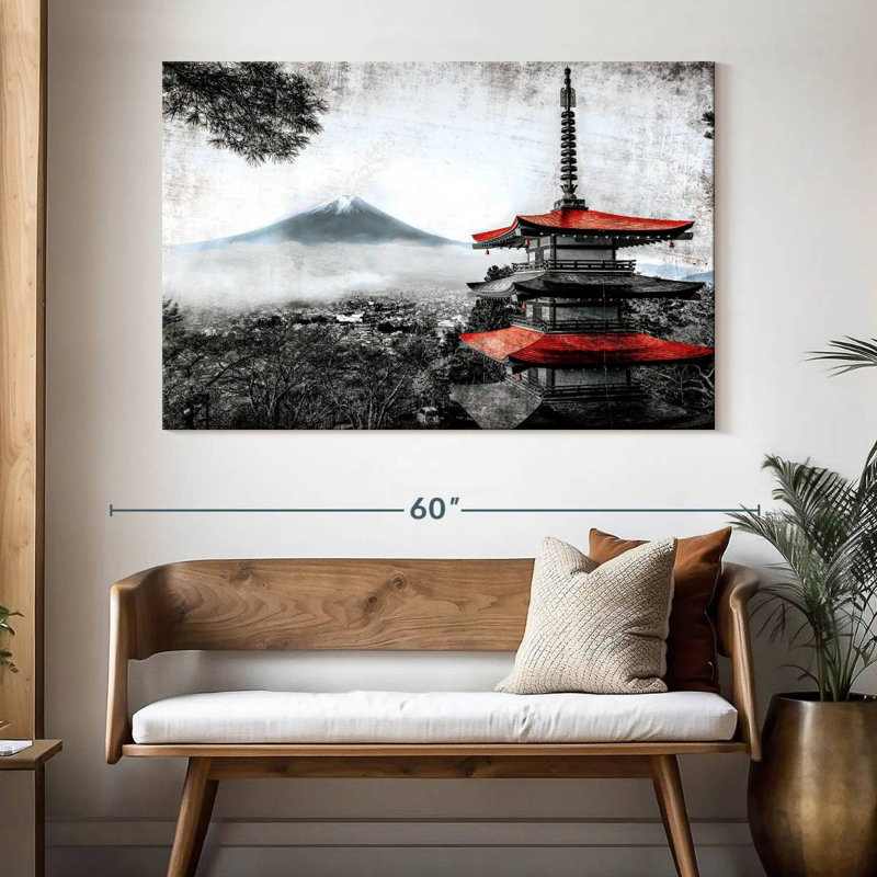Adella Chureito Pagoda Pop, 34" H x 51" W
