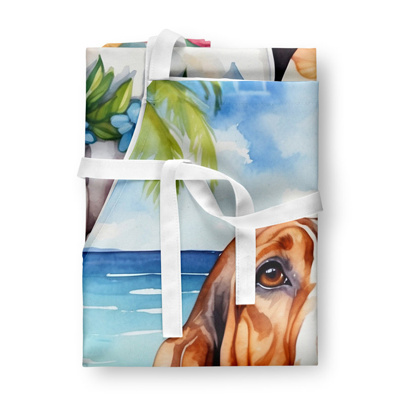 Tablier Basset Hound Luau