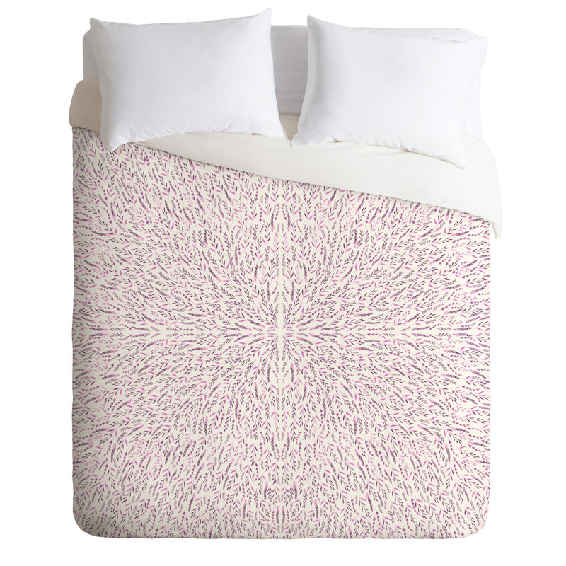 Ensemble de housse de couette, Lilas, Housse de couette simple / simple TG et 1 taie dé