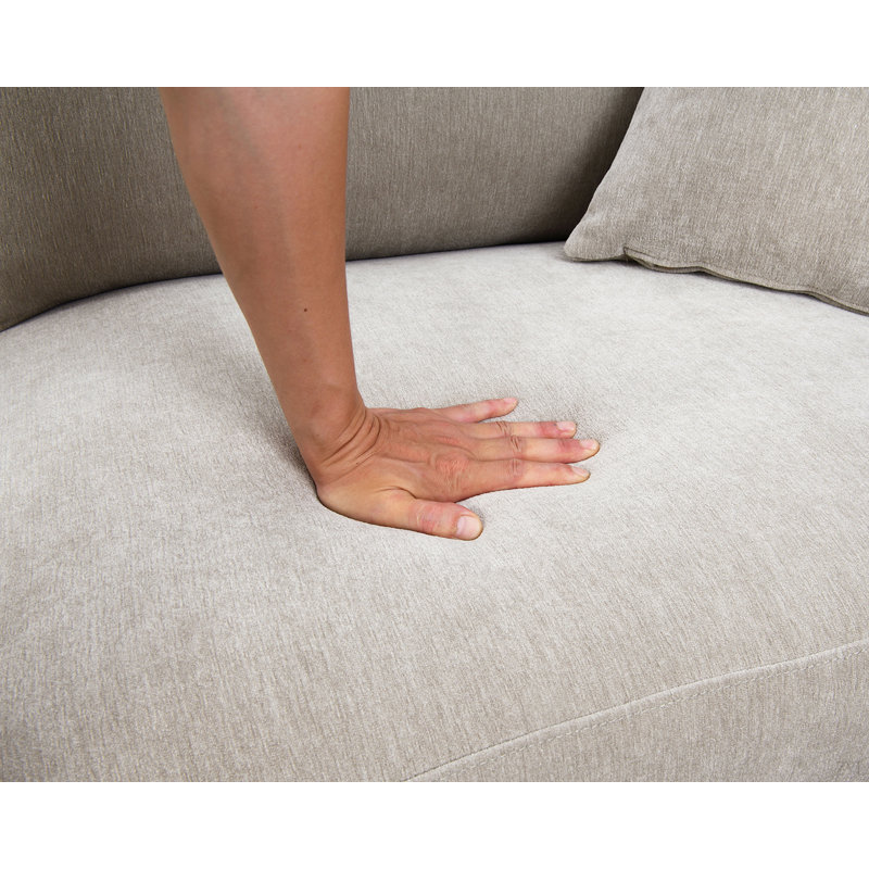 Fauteuil 1 pièce Mid-Century, Crème, crème