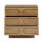 Buffet 1 pièce moderne avec rangement à 3 tiroirs, buffet de salon en bois, brun