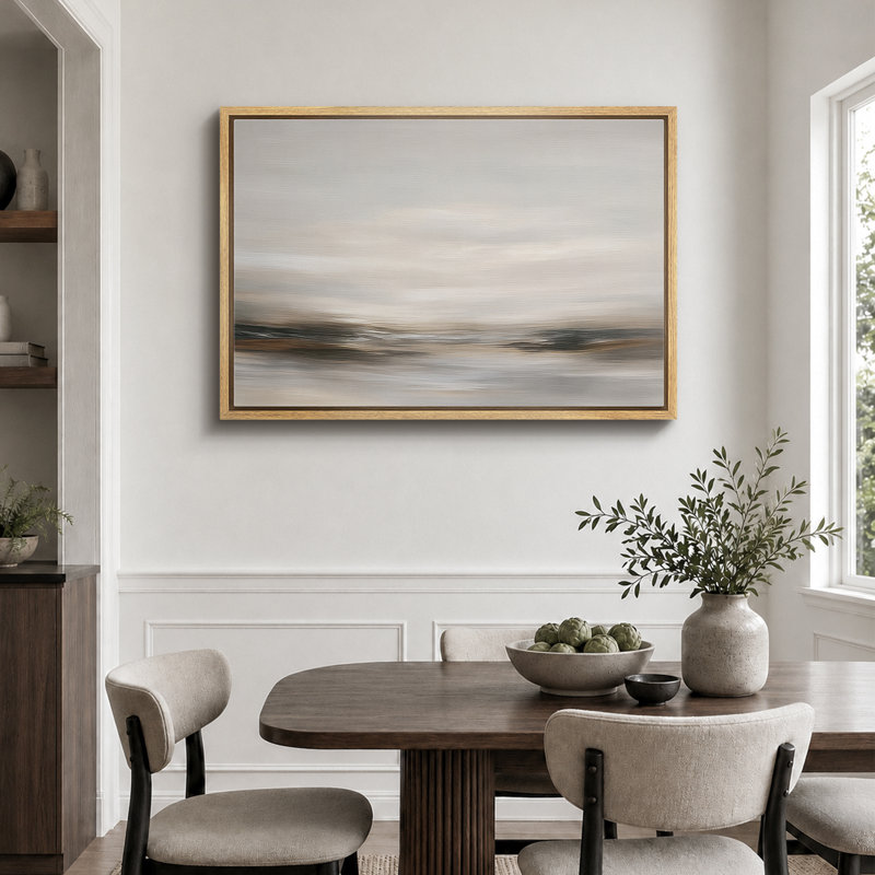 Art mural sur toile Calm, H 24,8 po x l 36,8 po, Impression encadrée sans passe-partout, Naturel