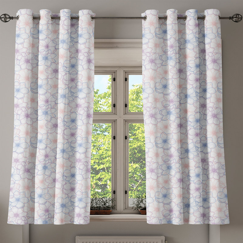 Sateen Blackout Curtains / Drapes Pair, 50" W x 63" L