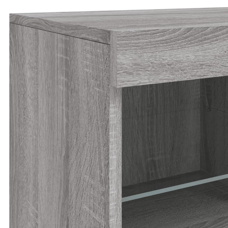 Basilotto 283cm Sideboard, Grey Sonoma