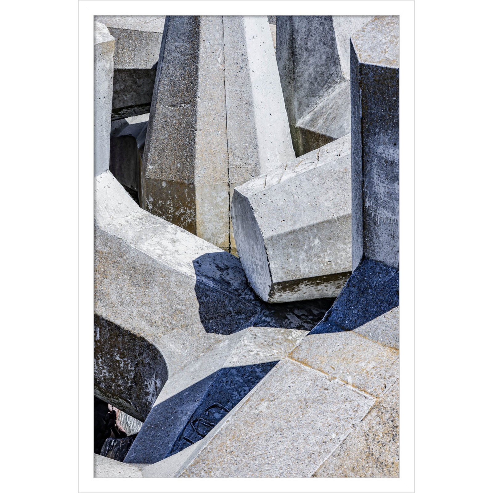 Pankow "Geometric 02" Print, White, 25" H x 17" W