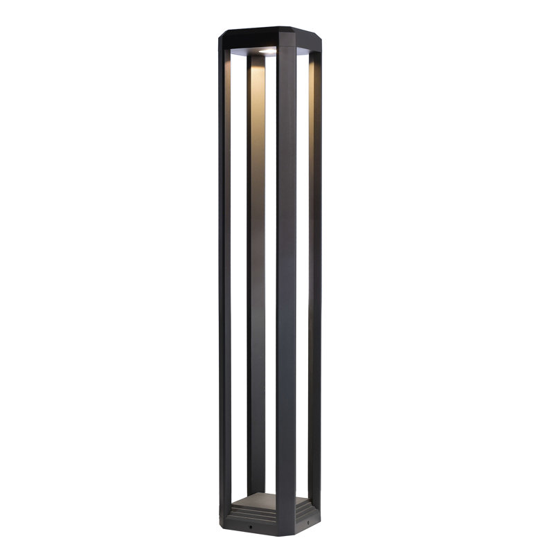 Rukbat Dunkelgrau Integrated LED Aluminium Pathway Light, 80cm H x 15.1cm W x 15.1cm D