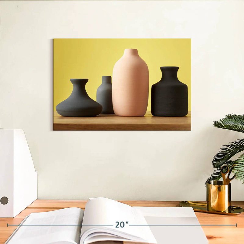 Minimalist Ceramic Vases, 8" H x 12" W