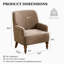 Upholstered With Footstool Armchair-885049403
