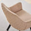 Linen Blend Upholstered Armchair-676442138-676442117-676442116