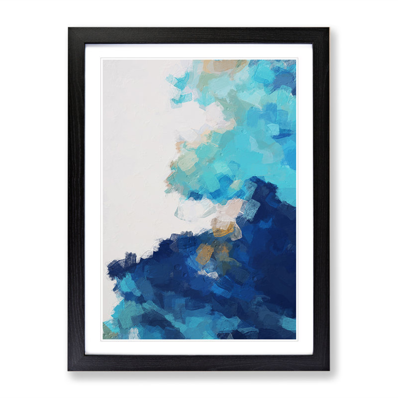 Code Of A Creature Abstract - Single Picture Frame Painting, 64cm H x 46cm W x 2cm D, Black