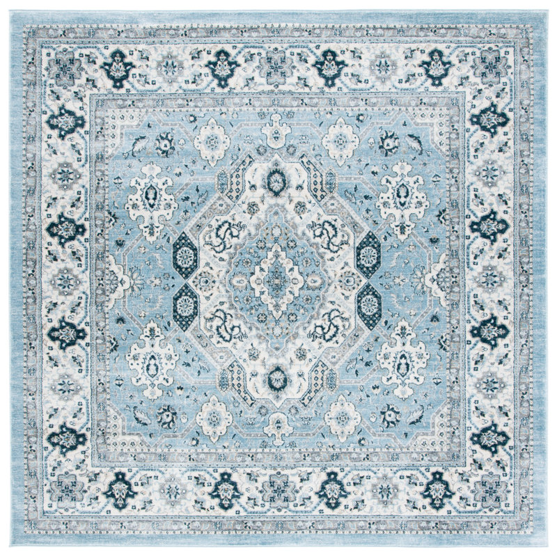 Aayon Performance Oriental Rug, Square 4'