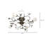 Plafonnier semi-encastré 8 lumières 31,5 po