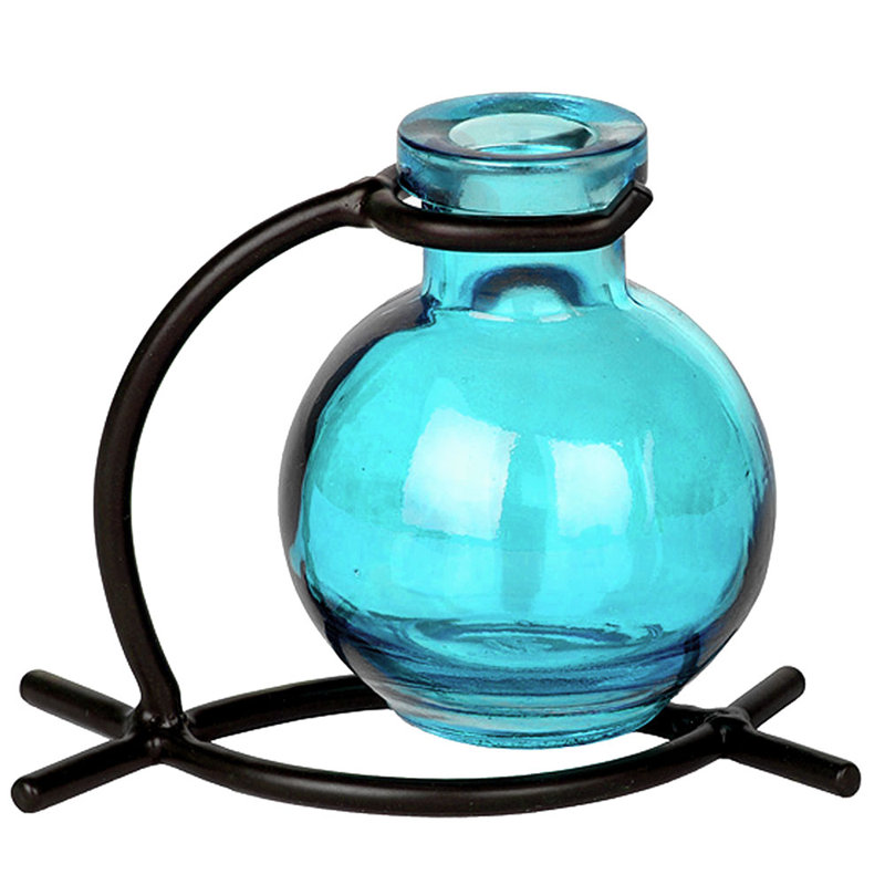 Vase de table Berryville, Bleu aqua