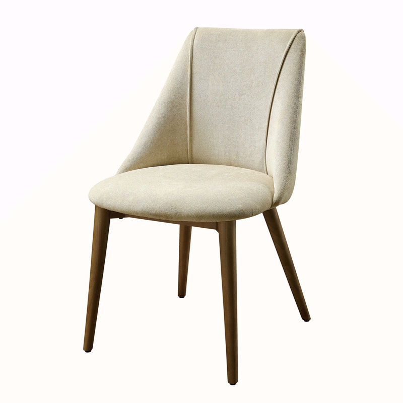 Chaise d'appoint en microfibre polie