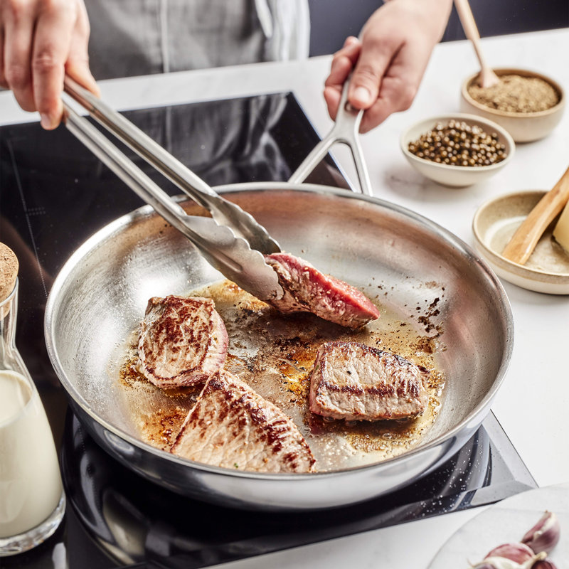 Demeyere Industry 5-Ply 8-Inch Stainless Steel Fry Pan