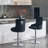 Markfrancis Swivel Upholstered Adjustable Height Counter Stool with Metal Frame-761515804
