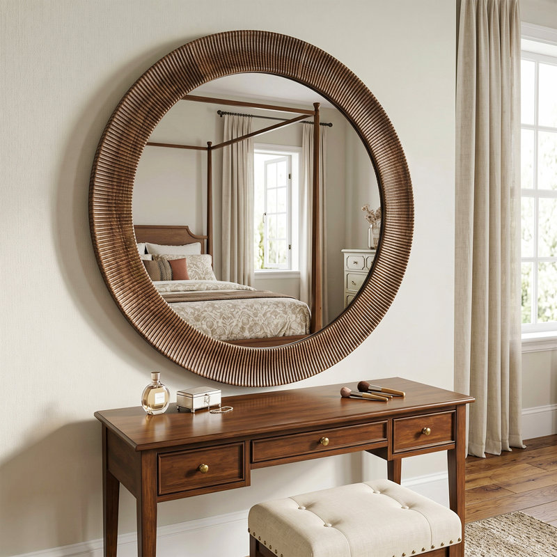 Miroir mural 47 po, Brun antique