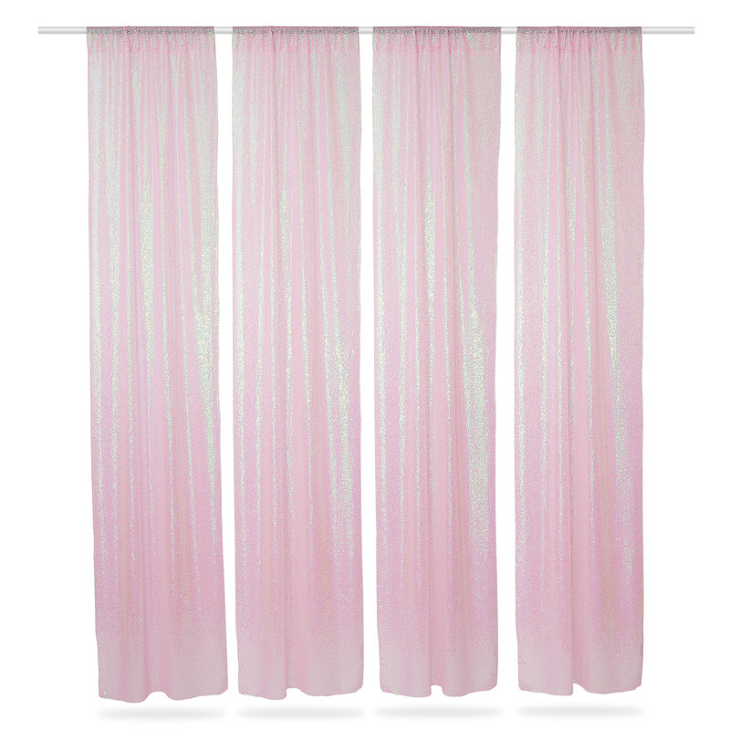 Rideaux à paillettes, Rose