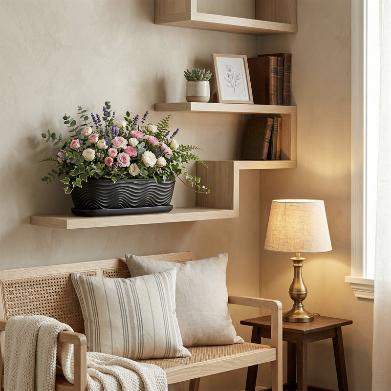 Indoor Matte Black Ceramic Pot Planter