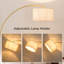 Lampe sur pied arquée 78,4 po Salcedo-345248411