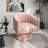 Ghinita Velvet Swivel Barrel Chair-973433042