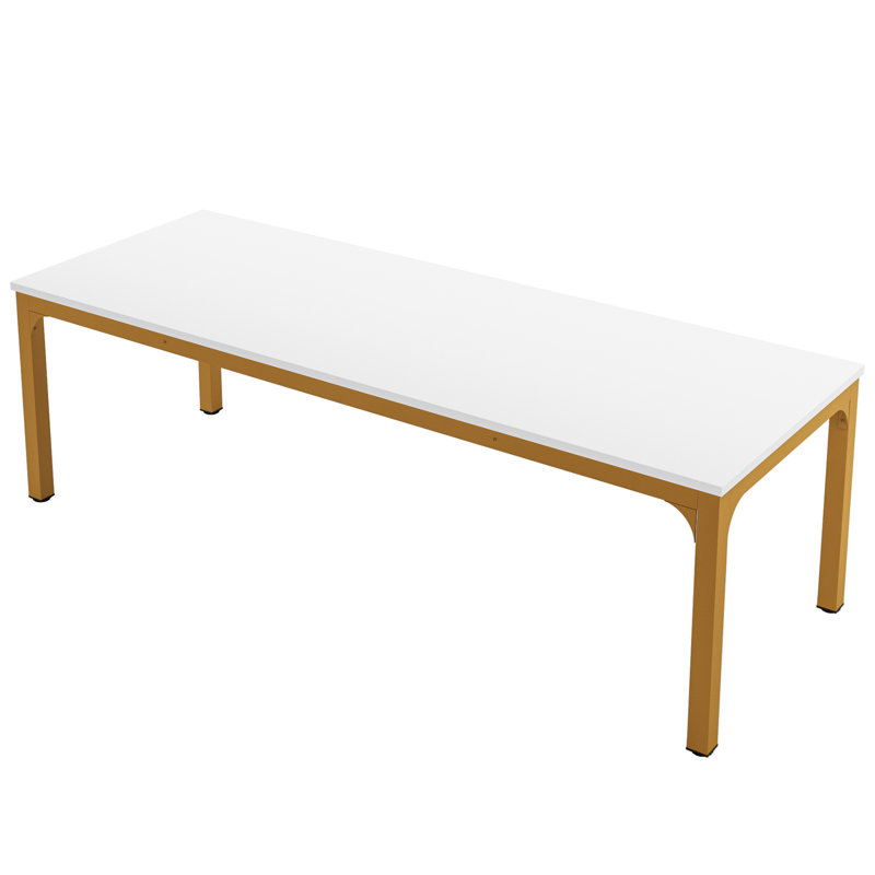 Table de formation Latrishia, Blanc, Doré