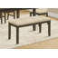 Banc, 44 po rectangulaire, salle à manger, vestibule, cuisine, couloir, rembourré, bois, bois massif crème, transitionnel