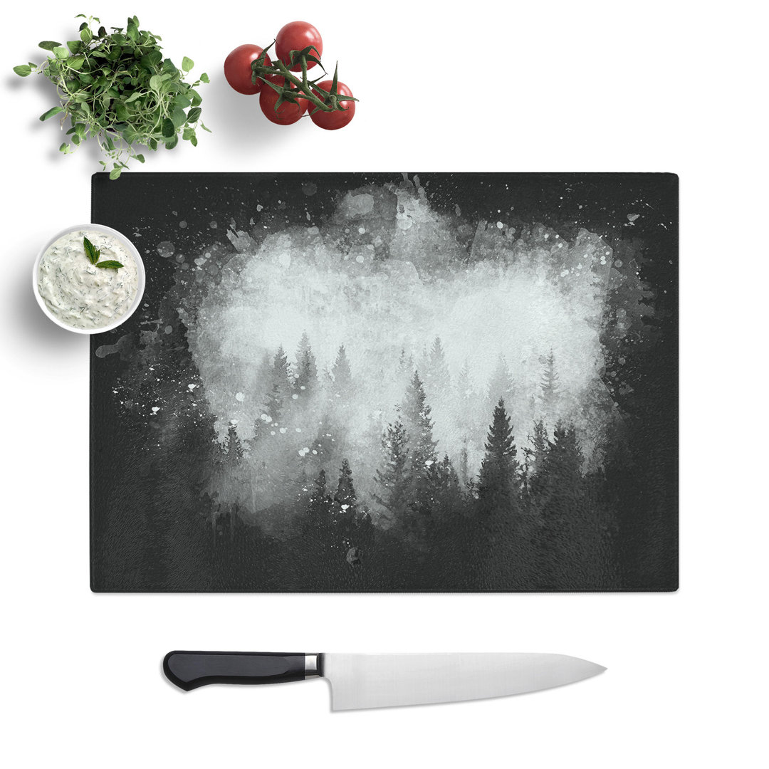 The Misty Forest Paint Splash Chopping Board