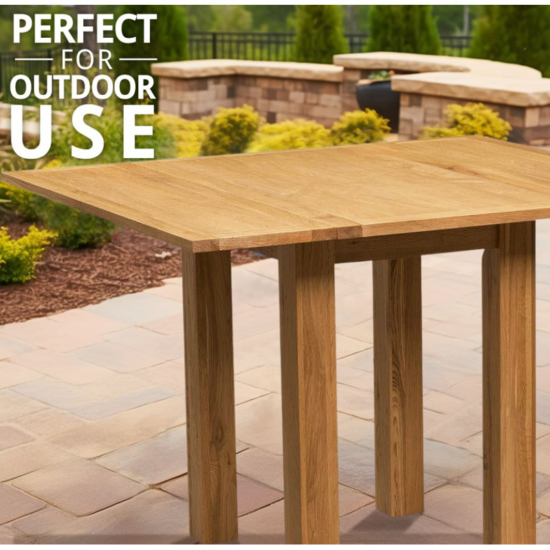 Farris Extendable Oak Solid Wood Dining Table