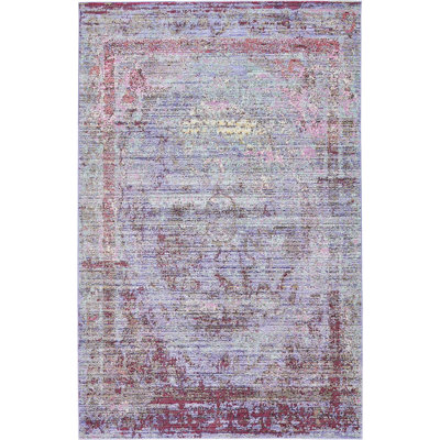 Tapis mauve de style sud-ouest Donminique
